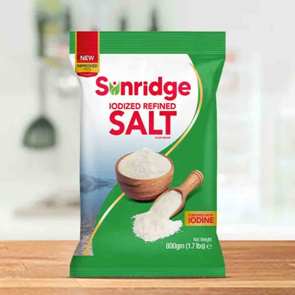 Sunridge Iodized Refined Salt, 800g
